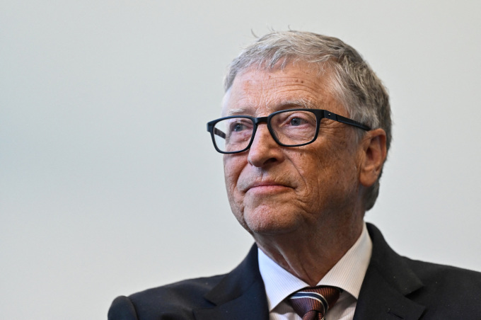 Tỷ phú Bill Gates tại một sự kiện ở London, Anh. Ảnh: Reuters