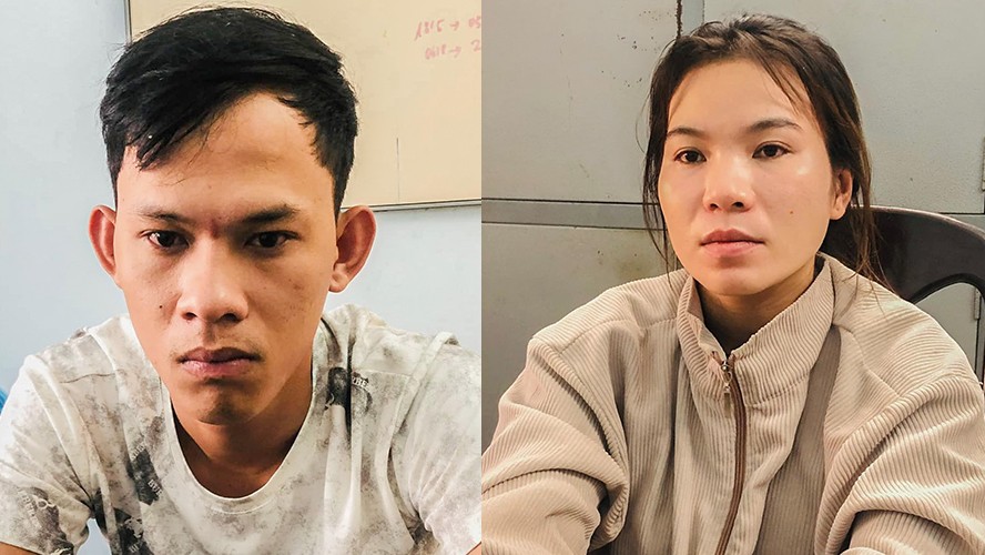 Hai vợ chồng Lê Long Thiên và Nguyễn Thị Mai Phương thừa nhận môi giới cho các cô gái vui vẻ với khách. Ảnh: LH