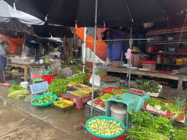 Hiện nay, các mặt hàng thực phẩm, rau củ, quả… tại các chợ truyền thống rất dồi dào nhưng do ảnh hưởng của bão số 3, nhiều diện tích hoa màu bị thiệt hại nên một số mặt hàng rau xanh bất ngờ tăng giá.