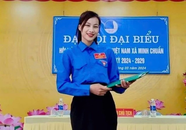 Cô Hoàng Minh Diệp là cán bộ đoàn gương mẫu và là giáo viên dạy giỏi cấp huyện. Ảnh: TPO