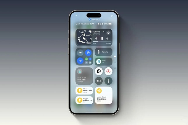 Giao diện Trung tâm điều khiển mới trên iOS 18 chính thức.