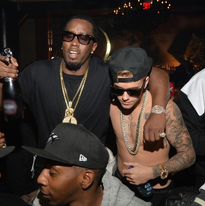 Diddy và Justin Bieber từng thân thiết với nhau.