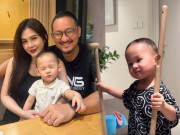 Giải trí - Mới 19 tháng tuổi, con trai mỹ nhân "đi nhầm sân golf" có đam mê đặc biệt, gương mặt "sao chép" bố doanh nhân