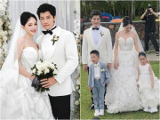 Thân thế không phải dạng vừa của cậu bé trao nhẫn cưới cho Trần Kiều Ân và chồng doanh nhân