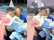 Giải trí - Sao Việt 24h: Phương Oanh đánh đôi cùng chồng đại gia trên sân pickeball, Shark Bình lộ "bàn tay hư" khi ôm hôn vợ trẻ