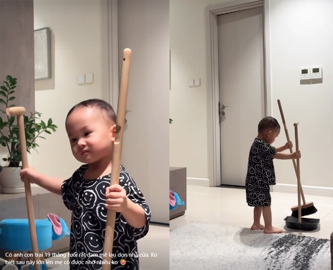 Mới 19 tháng tuổi, con trai mỹ nhân amp;#34;đi nhầm sân golfamp;#34; có đam mê đặc biệt, gương mặt amp;#34;sao chépamp;#34; bố doanh nhân - 1