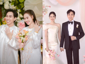 Lễ vu quy của diễn viên Anh Đức với bạn gái kém 12 tuổi: Cô dâu chú rể cười tít mắt, vàng đeo đầy người