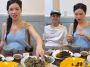 Bà bầu - Gần đến ngày “nằm ổ”, Lucie Nguyễn được chồng kém 9 tuổi dẫn đi ăn sập tiệm ốc