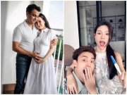 Bà bầu - Sao Việt tiết lộ biểu cảm siêu hài hước của ông xã khi nghe tin vợ mang thai