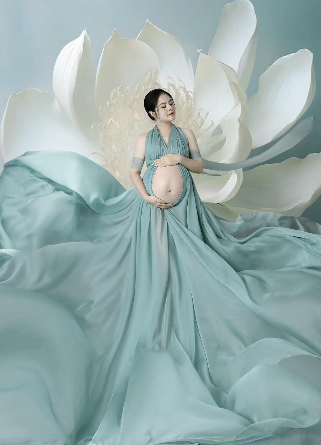 Bộ ảnh bầu ấn tượng được Vân Trang thực hiện cách đây chưa lâu.