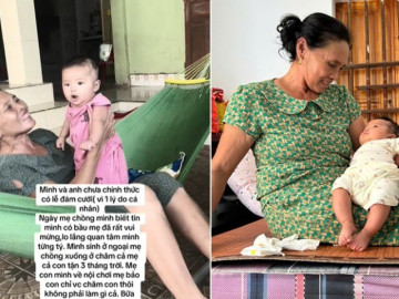 Con dâu về nhà ngoại ở cữ, mẹ chồng xách quần áo đi theo 3 tháng liền