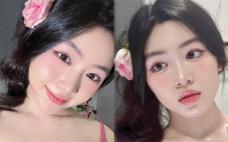 Trong những layout makeup thường ngày, Lọ Lem khoe vẻ đẹp ngọt ngào, trong sáng cùng làn da căng mịn và hồng hào chuẩn mỹ nhân thế hệ mới.