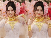 Thời trang - Danh tính cô dâu đeo vàng trĩu cổ hot nhất cõi mạng: Nữ thần phim mạng, ăn mặc sang chảnh
