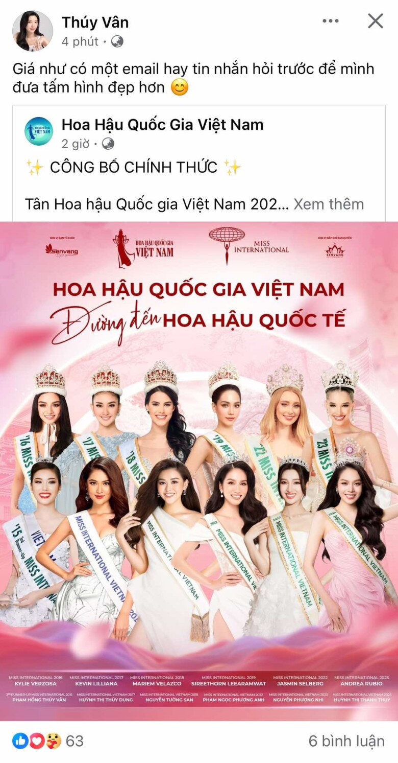 Thúy Vân lên tiếng khi hình ảnh của cô không được đặt xứng với thành tích đã đạt được.