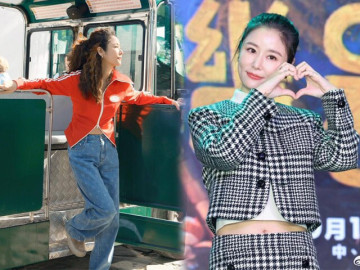 Gần 50 tuổi, Lâm Tâm Như vẫn mê diện đồ kiểu trên đông dưới hè như gái teen