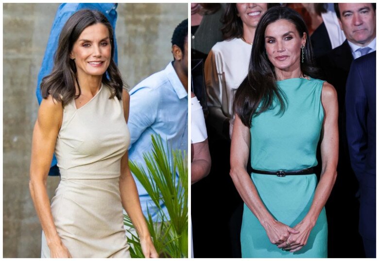 Vị hoàng hậu có cánh tay săn chắc, nhìn rõ các thớ cơ.