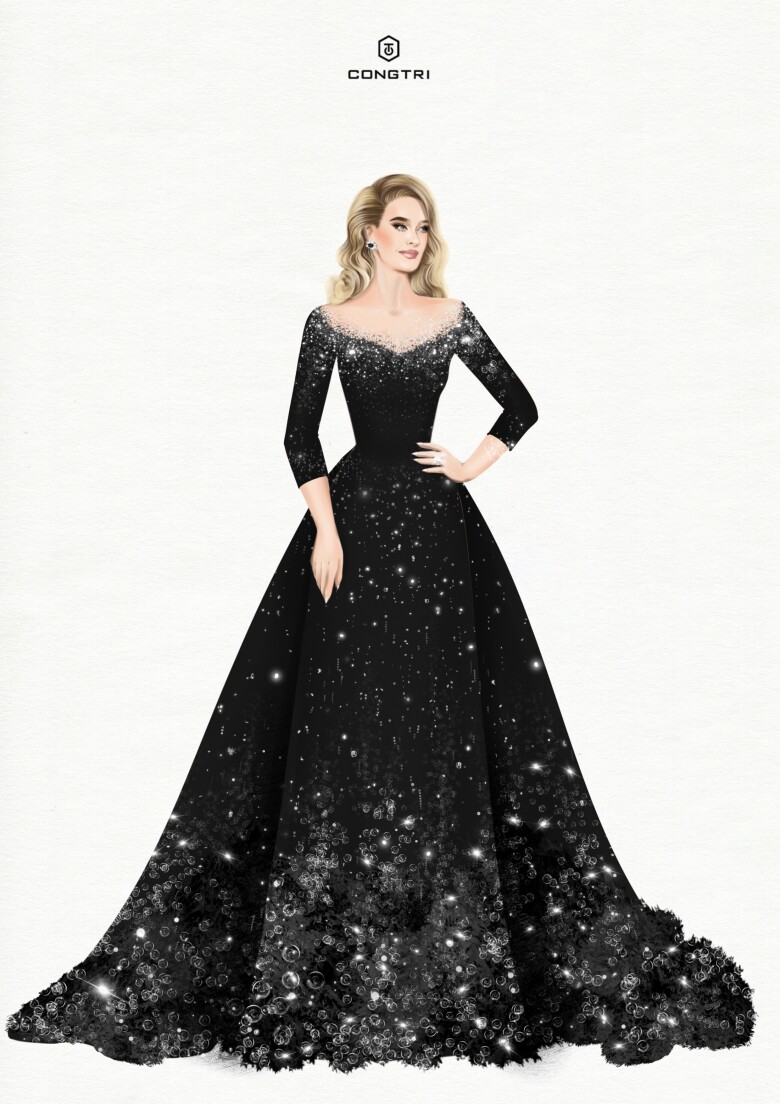 amp;#34;Họa mi nước Anhamp;#34; Adele lại mặc váy của NTK Việt, hóa nàng tiên cá giữa trời đêm “đốn tim” 800.000 khán giả - 5