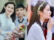 Đẹp - Ý Nhi khoe lại ảnh dự lễ khai giảng bên bạn trai, lộ một điểm nhan sắc đã sửa trước khi thi Hoa hậu