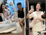 Bà bầu - Chu Thanh Huyền ở cữ cũng không yên, bị cư dân mạng nhắc nhở từ tư thế ngồi sau sinh đến thói quen hát ru con ngủ