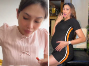 Bà bầu - Võ Hoàng Yến cũng không tránh được "kiếp nạn" tháng cuối thai kỳ, lộ rõ dấu hiệu chuẩn bị sinh