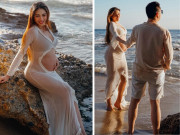 Bà bầu - Cận ngày sinh, Võ Hoàng Yến rạng rỡ khoe bụng bầu, hé lộ diện mạo của chồng