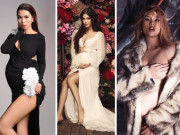 Bà bầu - Khi siêu mẫu mang bầu: Lan Khuê đẹp như tranh vẽ, Võ Hoàng Yến  tự tin khoe đường cong quyến rũ