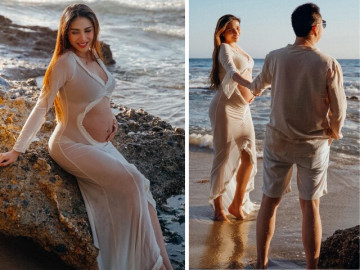 Cận ngày sinh, Võ Hoàng Yến rạng rỡ khoe bụng bầu, hé lộ diện mạo của chồng