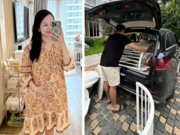 Ly Kute mang thai lần 2 không phải lo sắm đồ cho con, cư dân mạng nhìn hình dự đoán luôn em bé giống bố