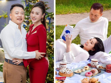 Nhan sắc khi mang thai của vợ Shark Bình và Shark Hưng, xứng danh là diễn viên với Á hậu