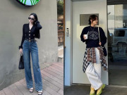 Thời trang - Mặc quần ống rộng với áo nỉ hay áo dệt kim đẹp hơn mùa thu đông? Nàng chọn đúng kiểu, không phí tiền mua