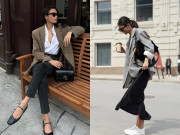 Thời trang - Không chỉ giày cao gót, mặc blazer vào mùa thu đi với 4 kiểu giày bệt này vẫn tôn dáng, kéo chân