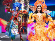 Thời trang - Phần thi trang phục dân tộc Miss Cosmo: Bùi Xuân Hạnh diện thiết kế nặng nửa tạ, thí sinh Philippines đẹp mãn nhãn