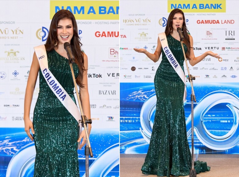 1. Miss Cosmo Colombia Maria Alejandra Salazar Rojas.