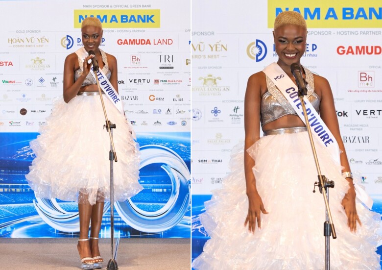 6. Miss Cosmo Côte d’Ivoire (Bờ Biển Ngà) Boue Danielle.