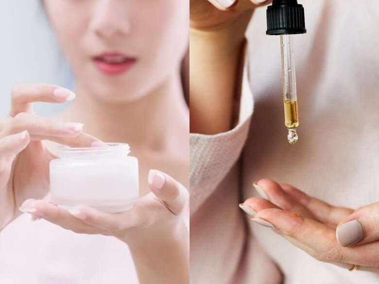 Kem dưỡng và serum là 2 sản phẩm chăm sóc da quen thuộc của các chị em.