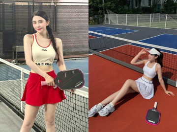 Sàn diễn thời trang Pickleball: Đại chiến váy siêu ngắn của các người đẹp