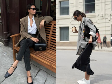 Không chỉ giày cao gót, mặc blazer vào mùa thu đi với 4 kiểu giày bệt này vẫn tôn dáng, kéo chân