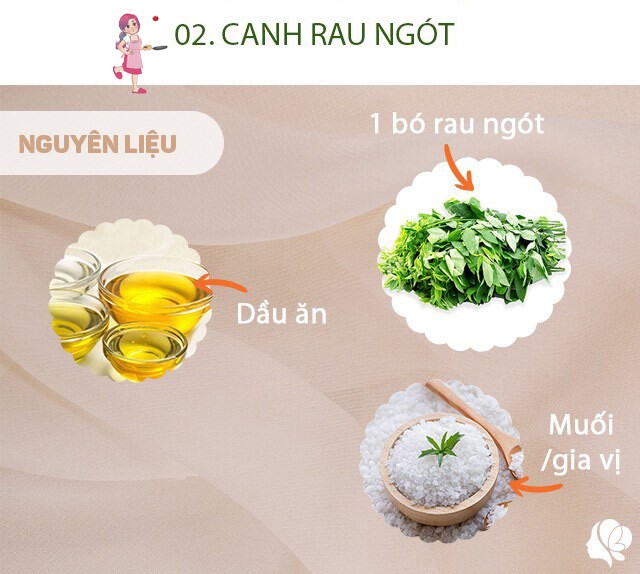 Chuẩn bị: 1 bó rau ngót non, dầu ăn, muối hoặc gia vị, bột canh vừa đủ