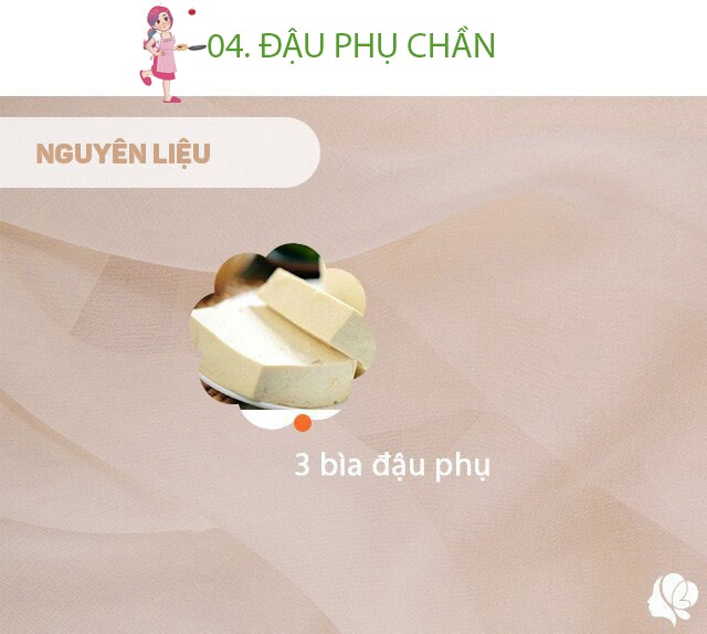 Chuẩn bị: 3 bìa đậu.