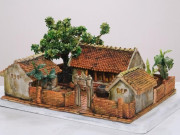 Bếp Eva - Chiếc bánh Trung thu 3D đang bùng nổ MXH: Nặng gần 30kg, hình nhà cổ đậm chất hồi ức, làm 5 ngày mới xong