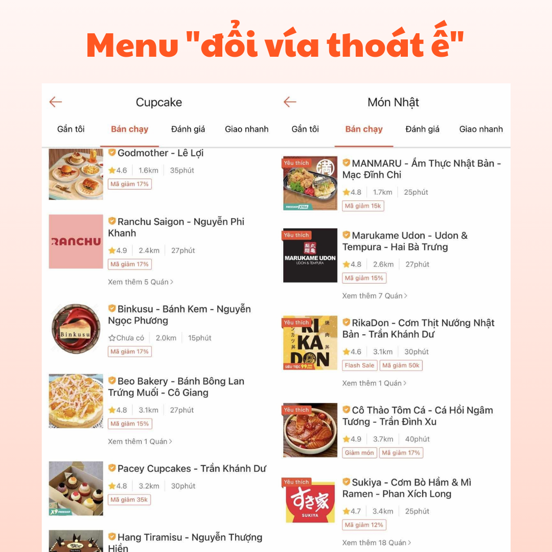 ShopeeFood “dọn sẵn” bàn tiệc Thất tịch bằng các địa chỉ có bán các món đặc trưng của Nhật, Hàn,... cho đến các món bánh ngọt với trang trí bắt mắt.