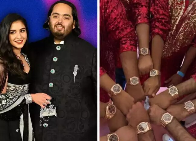 Mỗi phù rể trong đám cưới của Anant Ambani và Radhika Merchant được tặng đồng hồ trị giá 20 triệu Rupee (6 tỷ đồng).
