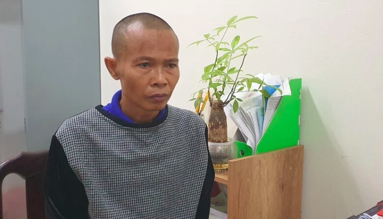 Ông Trần Doãn Tùng tại cơ quan công an. Ảnh: S.Đ