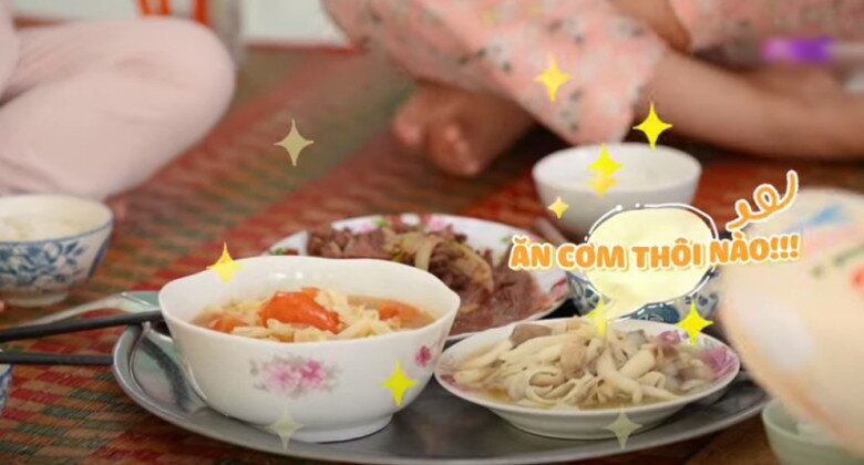 Khi 3 mẹ con ghi hình ở một vùng quê, Phạm Quỳnh Anh đã vào bếp nấu cơm cho gia chủ và các con của mình một bữa ăn đơn giản nhưng ngon miệng. Trước đó, Tuệ Lâm và Tuệ An được mẹ giao thử thách tự đi chợ.