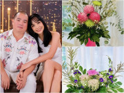 Nhà đẹp - Chồng Thúy Hạnh "đổi tính" chăm cắm hoa trong biệt thự 2 mặt tiền, Hoa hậu cũng khen "khéo quá"