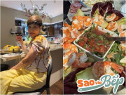 Bếp Eva - Vợ cũ 70 tuổi của Đàm Vĩnh Hưng nấu ăn cho các con, nhiều người bày tỏ: "Ước gì được ăn cơm nhà chị"