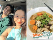 Bếp Eva - Vợ xinh của Baggio dạy cặp sinh đôi nấu ăn: Luyện sớm để con dâu sau này được hưởng