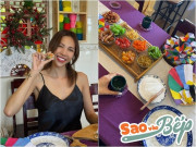 Bếp Eva - Siêu mẫu Minh Triệu làm loại bánh "bé tí ti" nhiều màu lạ mắt, hóa ra là món tiến vua khi xưa
