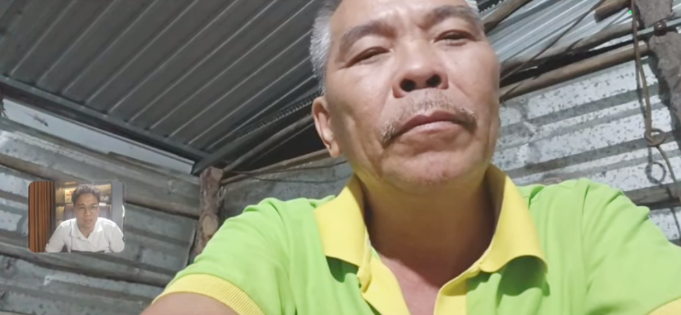 Chú Quang chia sẻ câu chuyện của gia đình.