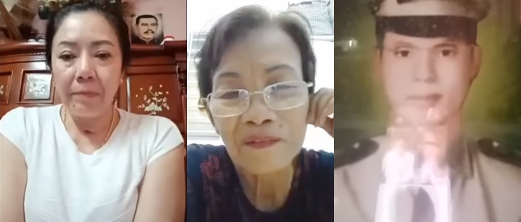 Cô Hằng được gặp mẹ ruột và đối chiếu thông tin bằng tấm ảnh thời còn trẻ của cha. (Ảnh cắt từ video)